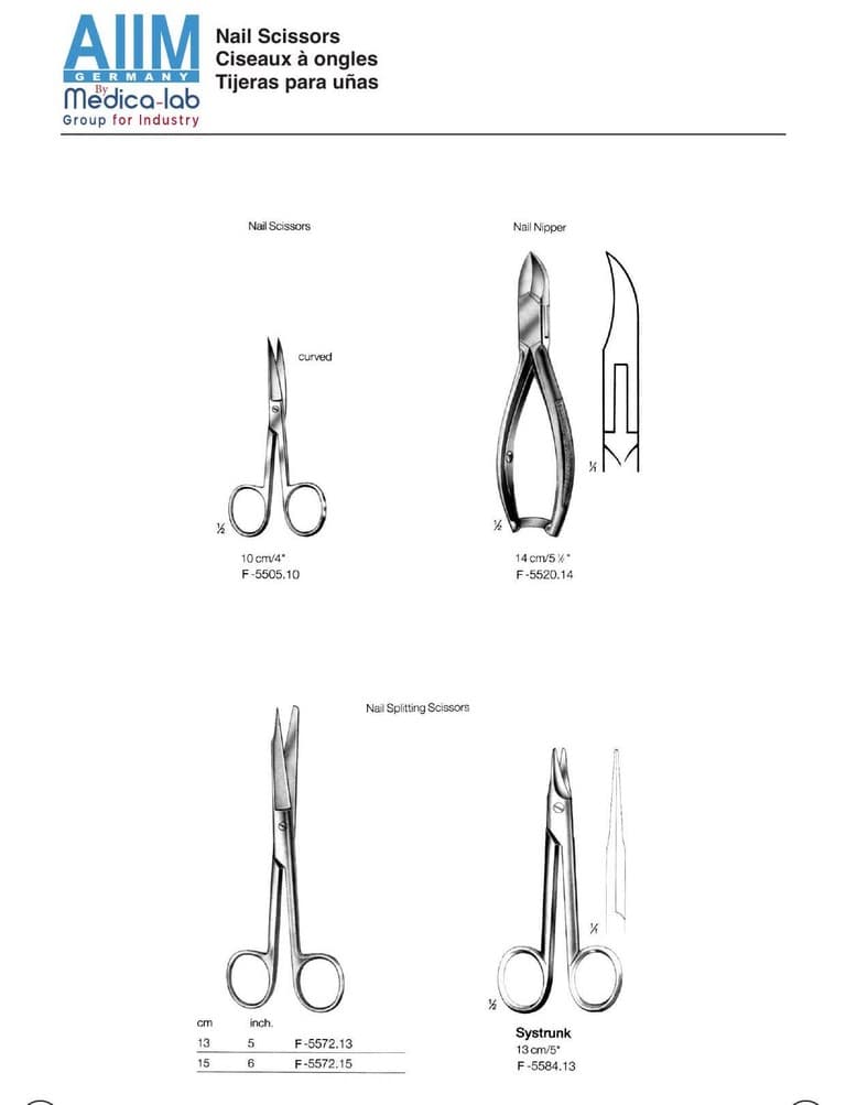 Curved Nail Scissors