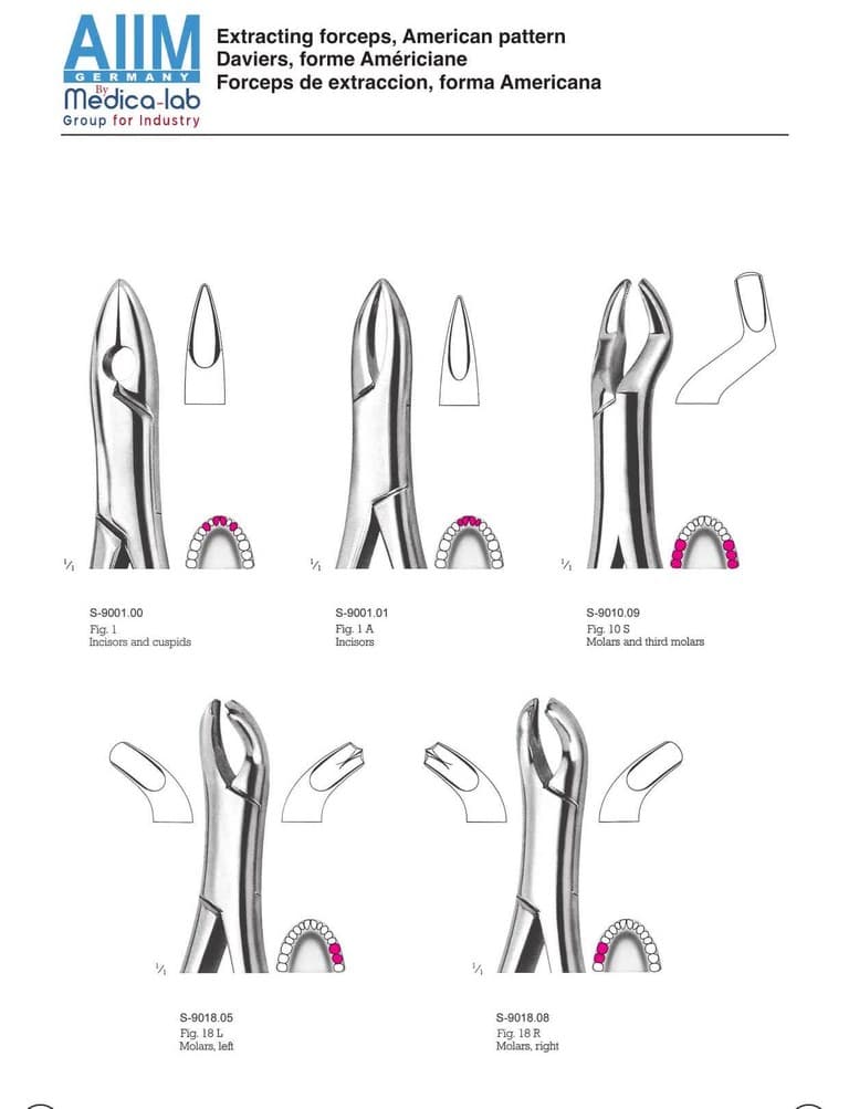 Extracting Forceps, American Pattern