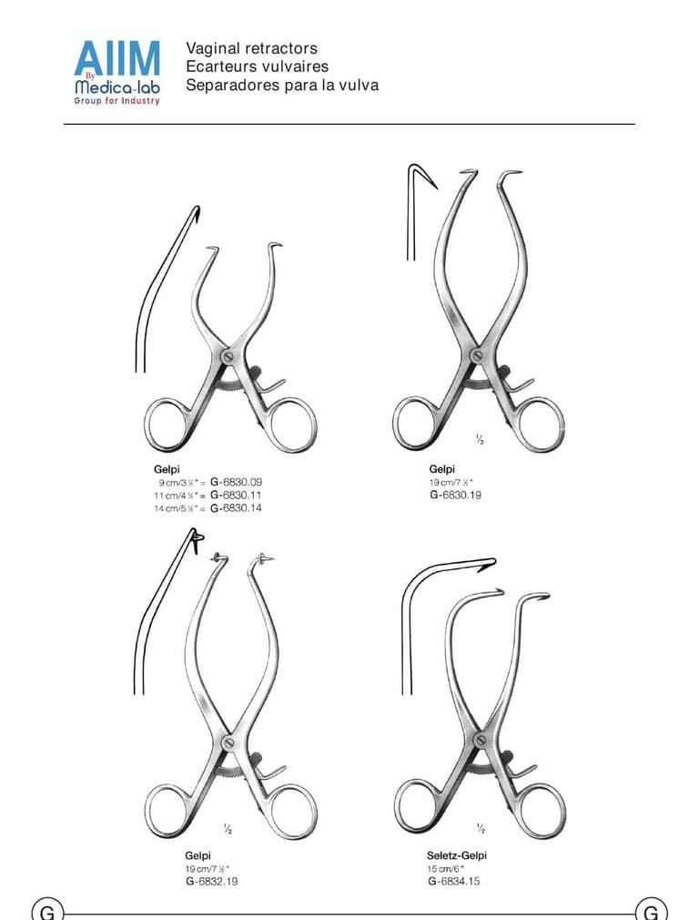 Gelpi Self-Retaining Vaginal Retractor