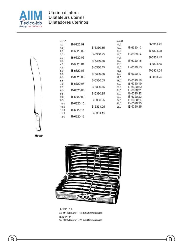 Hegar Uterine Dilator