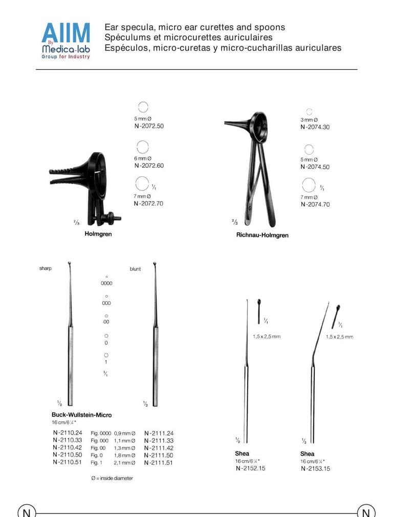 Spéculum auriculaire de Holmgren