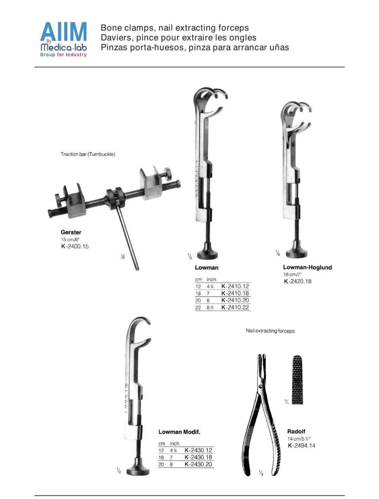 Lowman Bone Holding Clamp