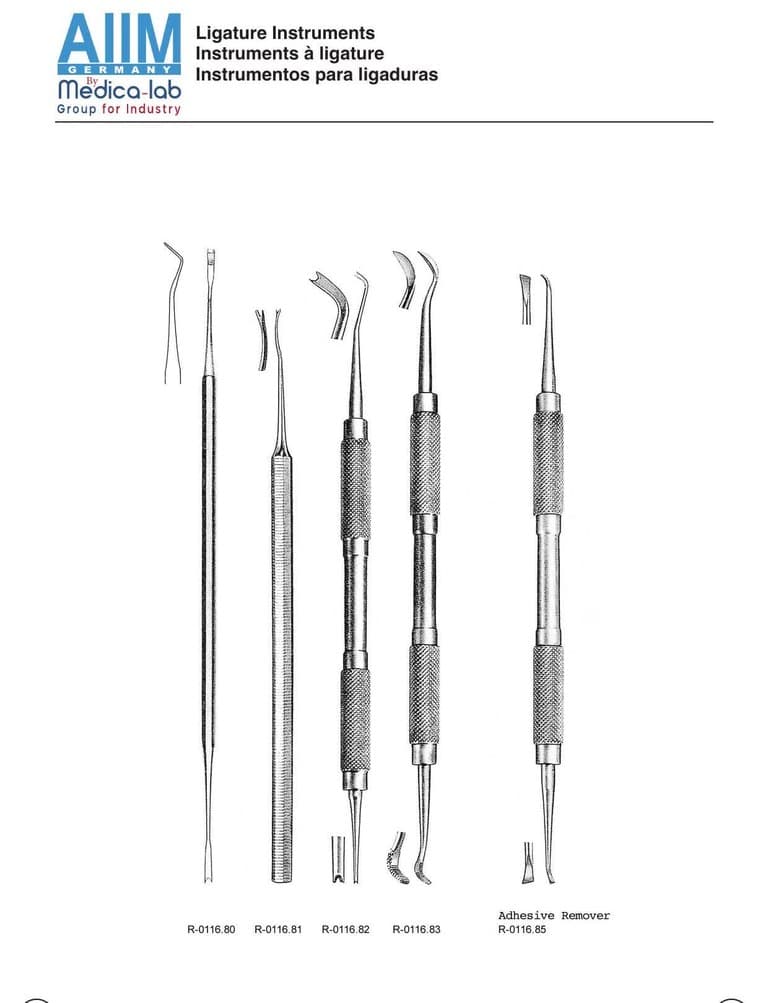 Orthodontic Ligature Tying and Wire-Bending Instruments