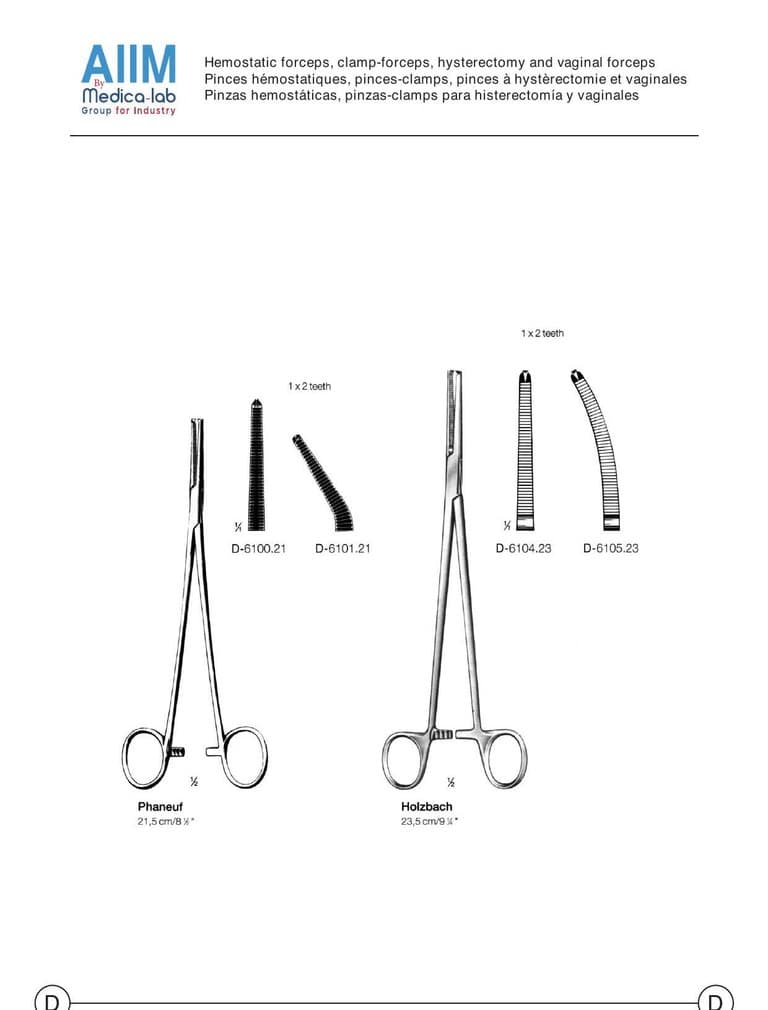 Phaneuf Hysterectomy Forceps