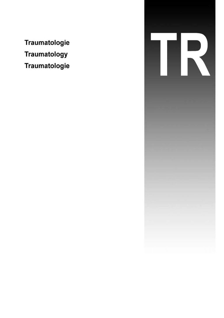 Traumatology catalog cover
