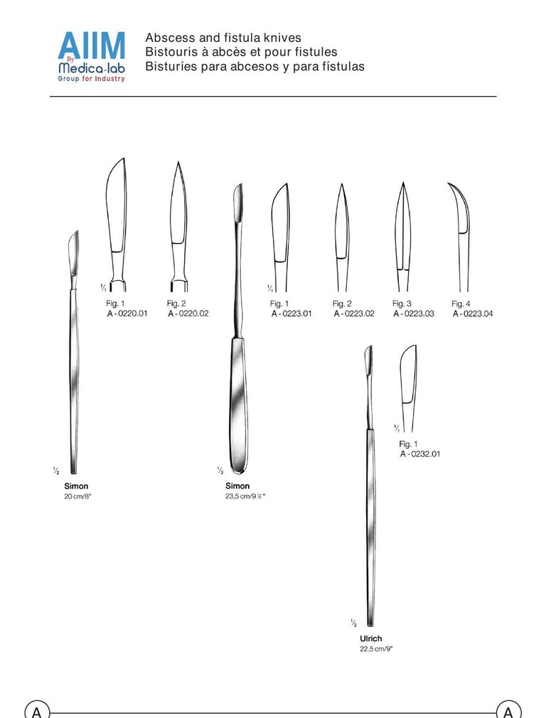 Abscess and Fistula Knife, Simon Pattern