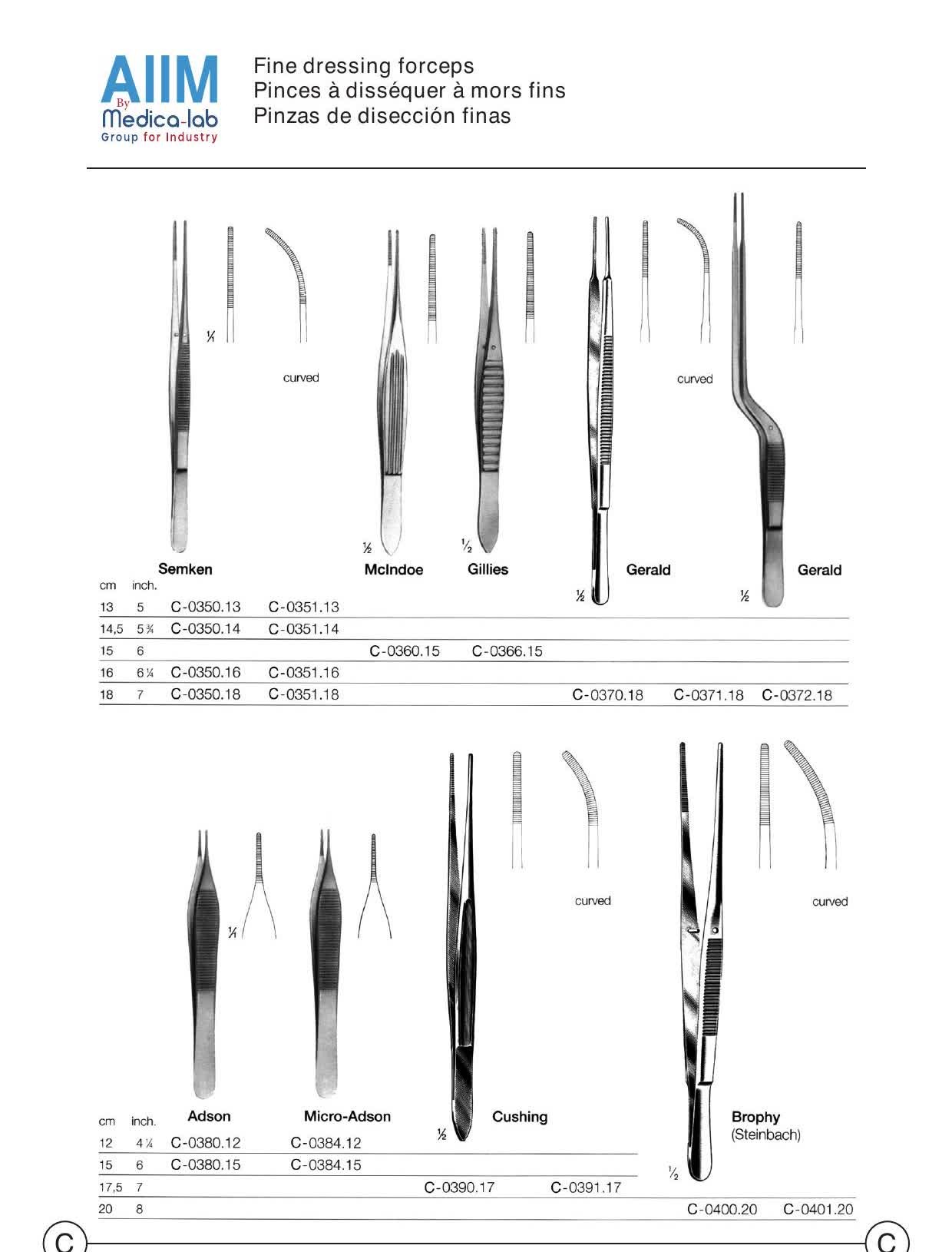Adson Dressing Forceps, 12cm