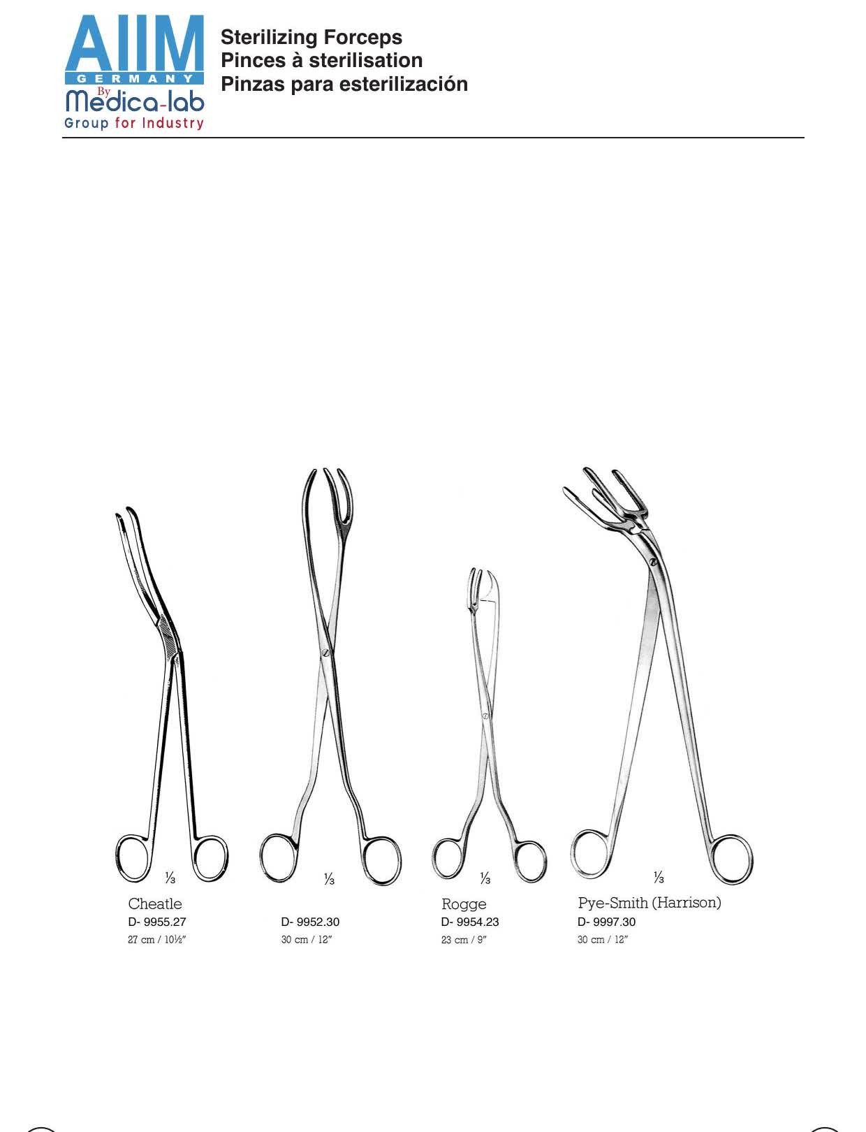 Cheatle Sterilizing Forceps