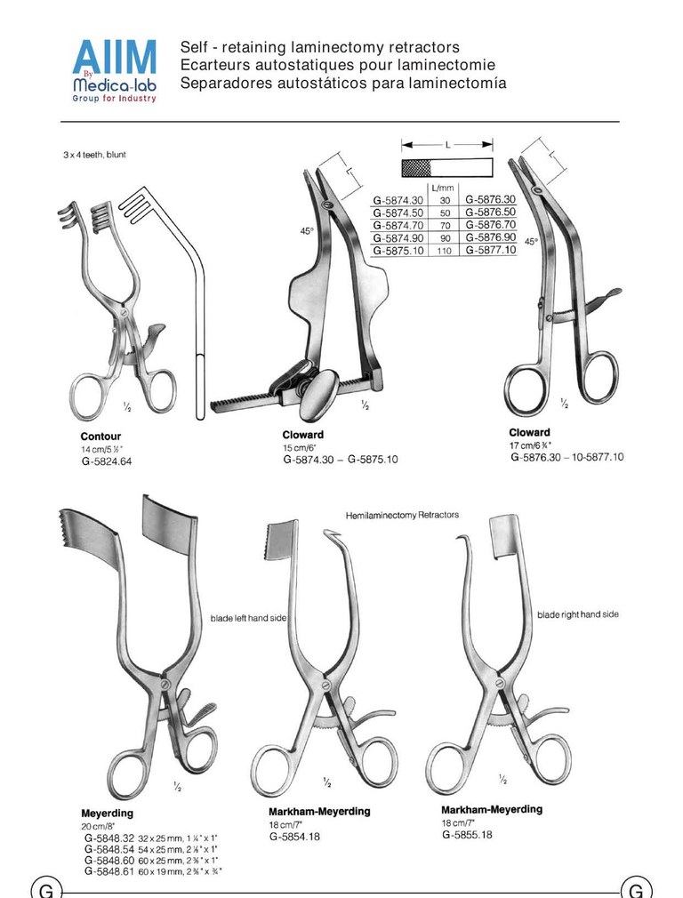 Cloward Self-Retaining Laminectomy Retractor