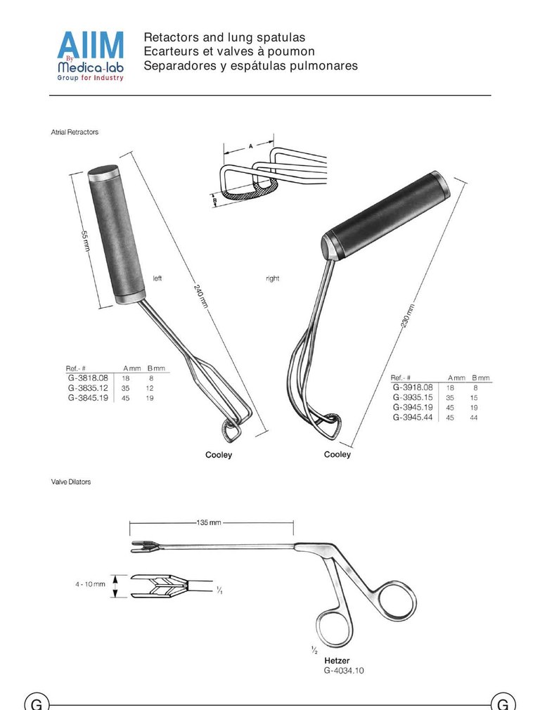 Écarteur atrial de Cooley