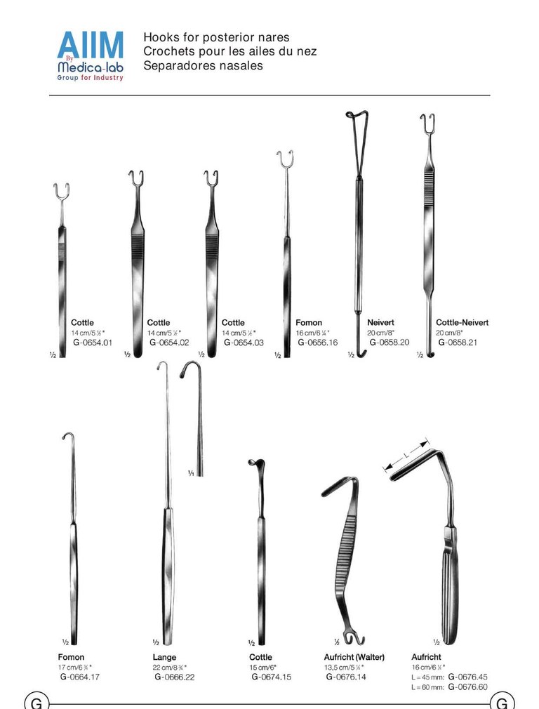 Cottle Nasal Hook
