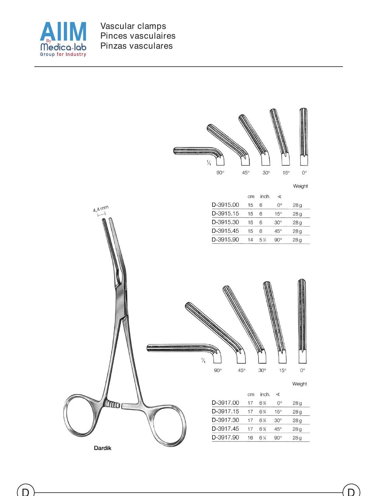 Dardik Multi-Angle Vascular Clamp