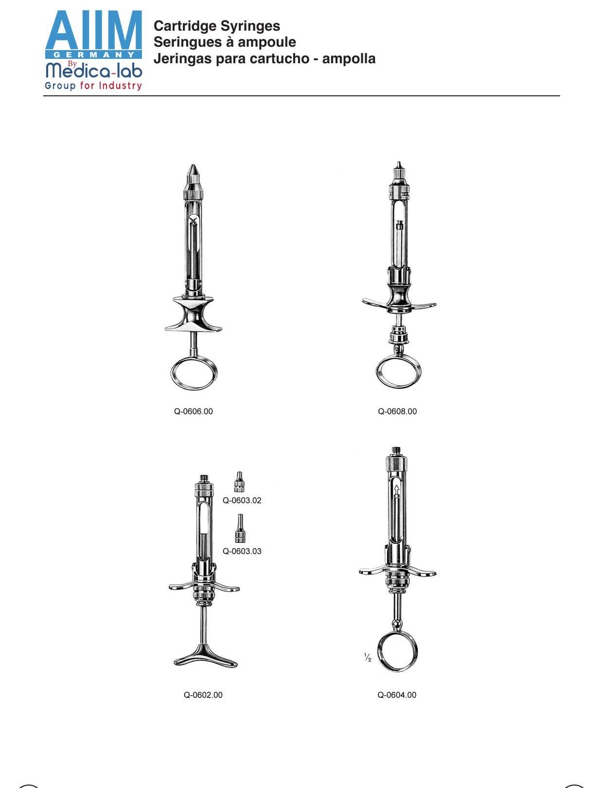 Dental Cartridge (Aspirating) Syringe