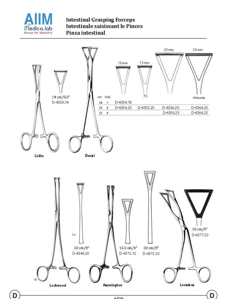 Duval Intestinal Grasping Forceps