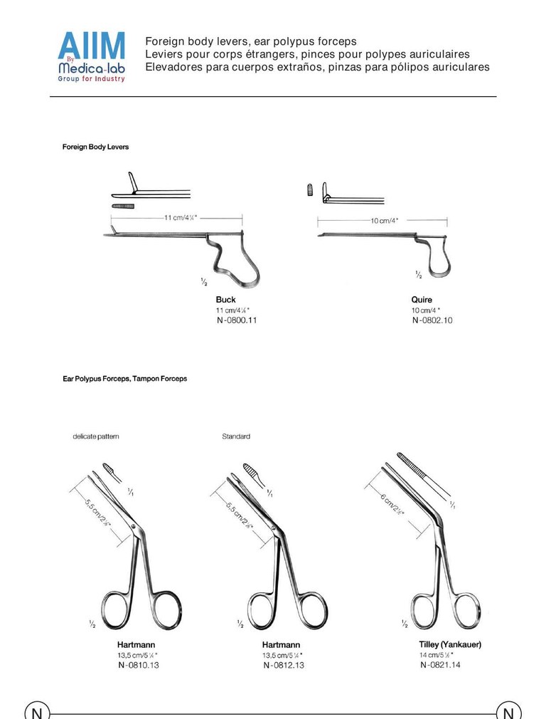 Hartmann Ear Polypus Forceps