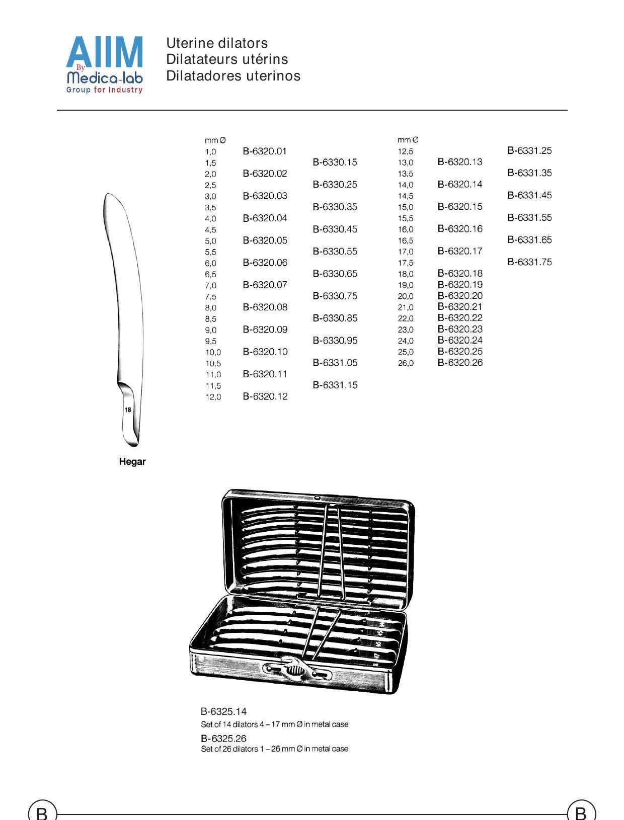 Dilatateur cervical de Hegar