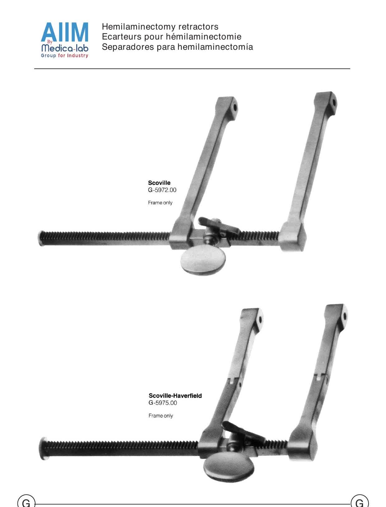 Hemilaminectomy Retractors