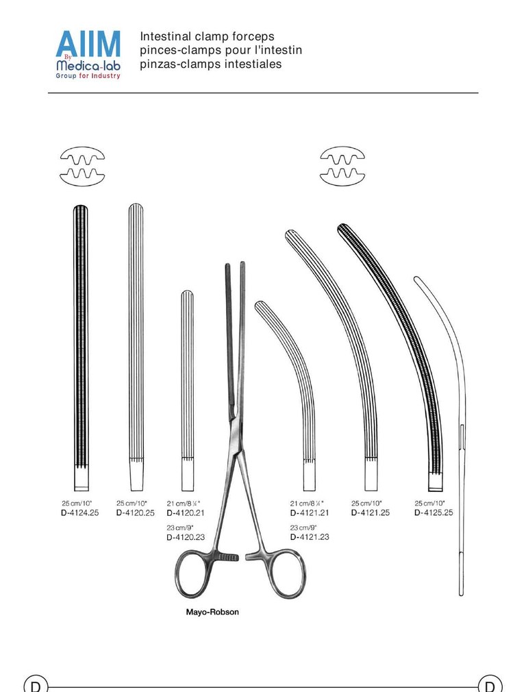 Intestinal Clamp Forceps (Mayo-Robson)