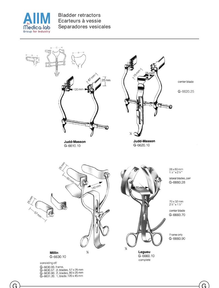 Écarteur vésical autostatique de Judd-Masson