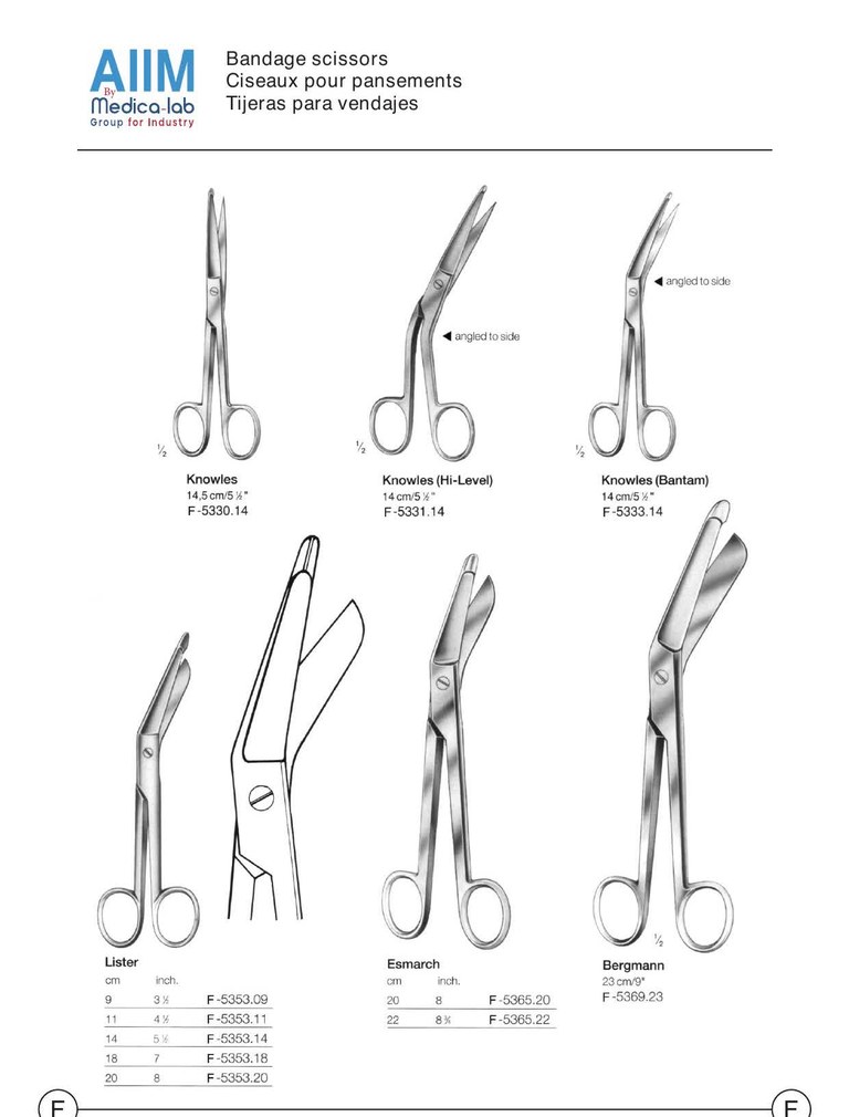 Lister Bandage Scissors