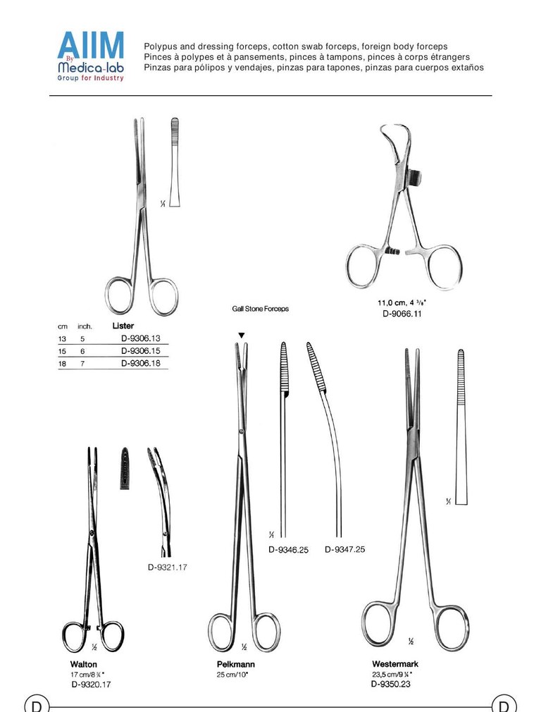 Lister Dressing and Polypus Forceps