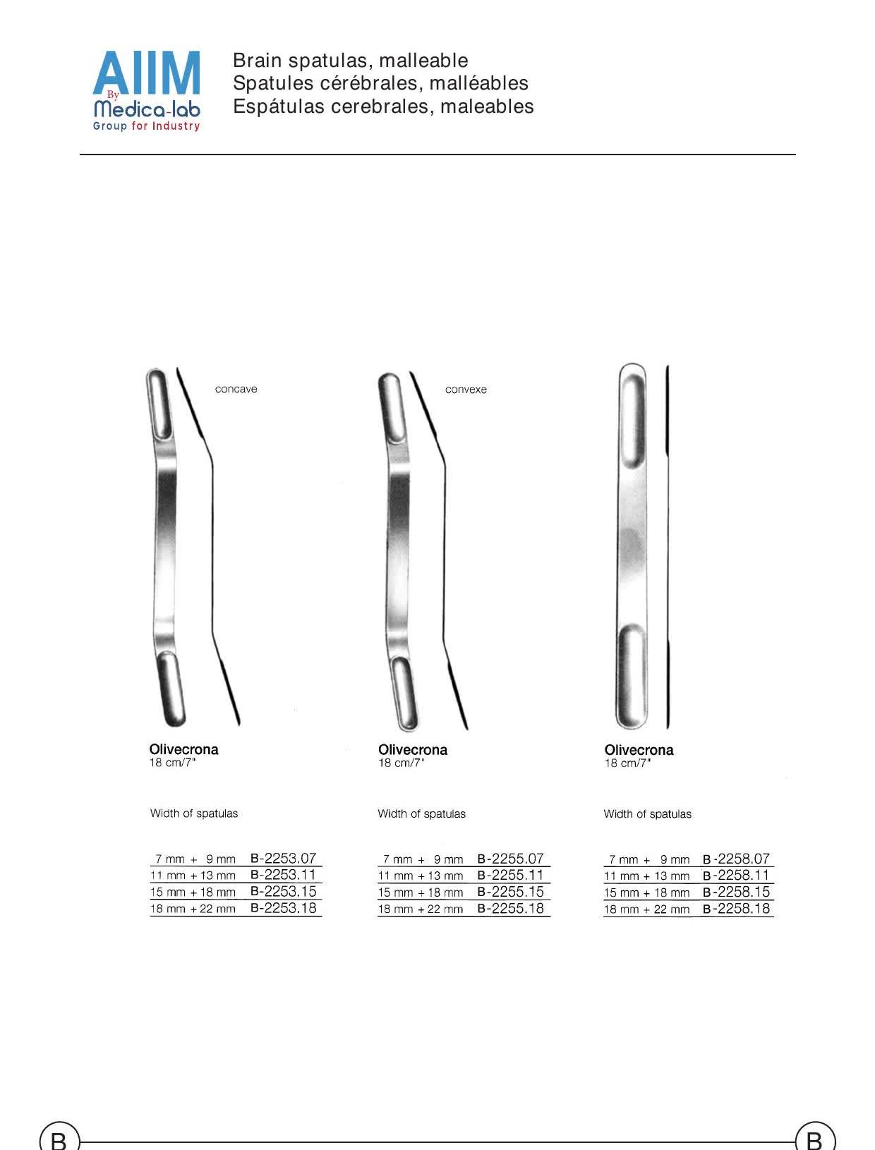 Malleable Brain Spatulas