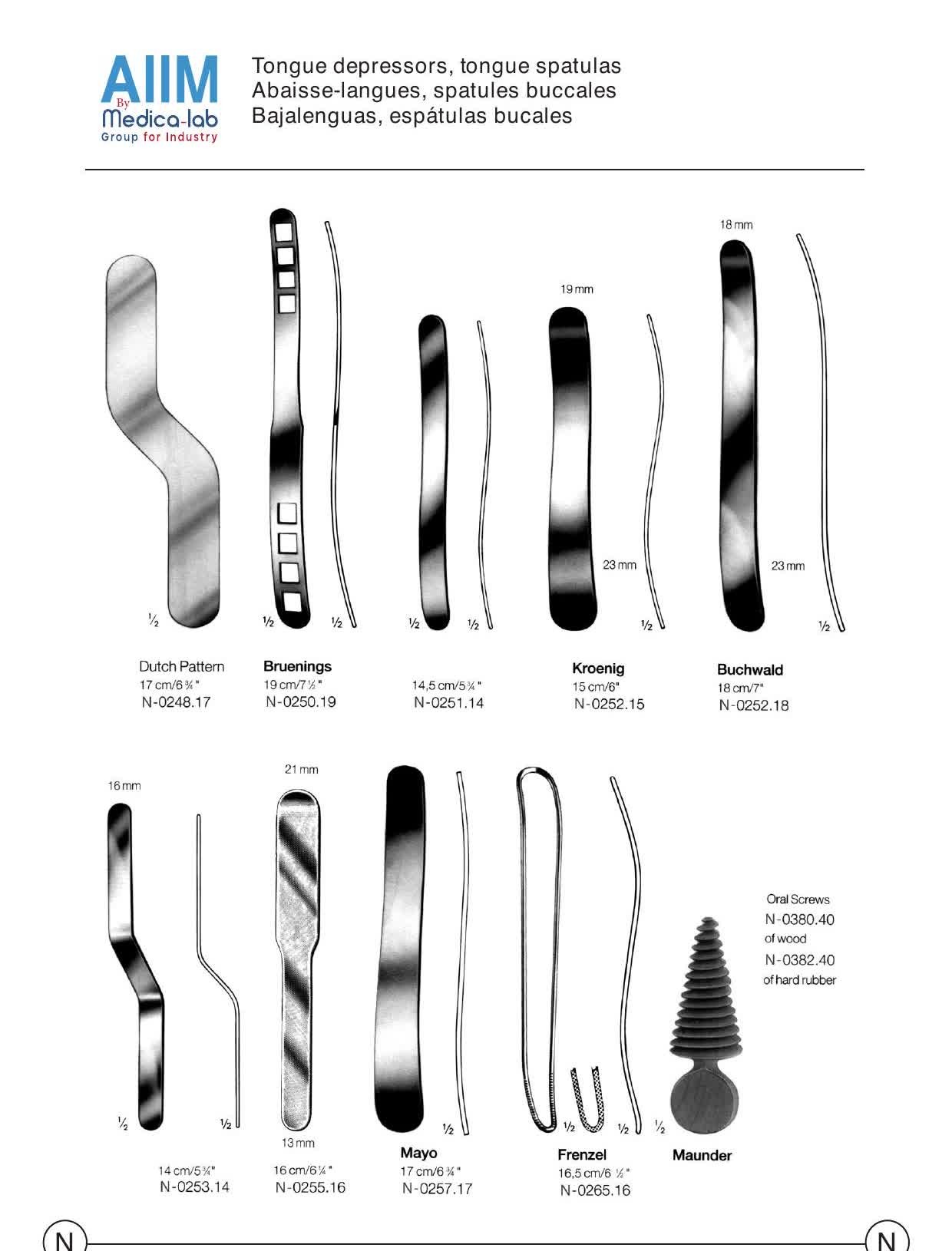 Mayo Tongue Depressor / Spatula