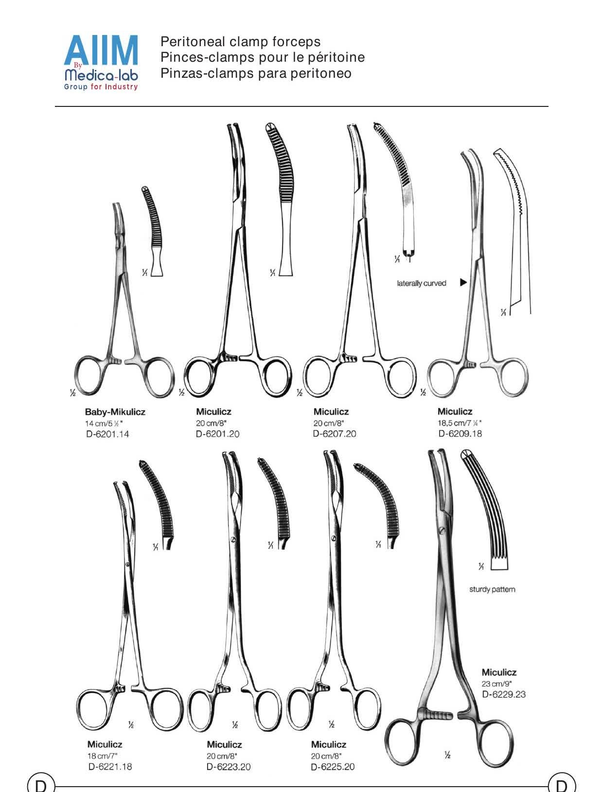 Mikulicz Peritoneal Clamp Forceps