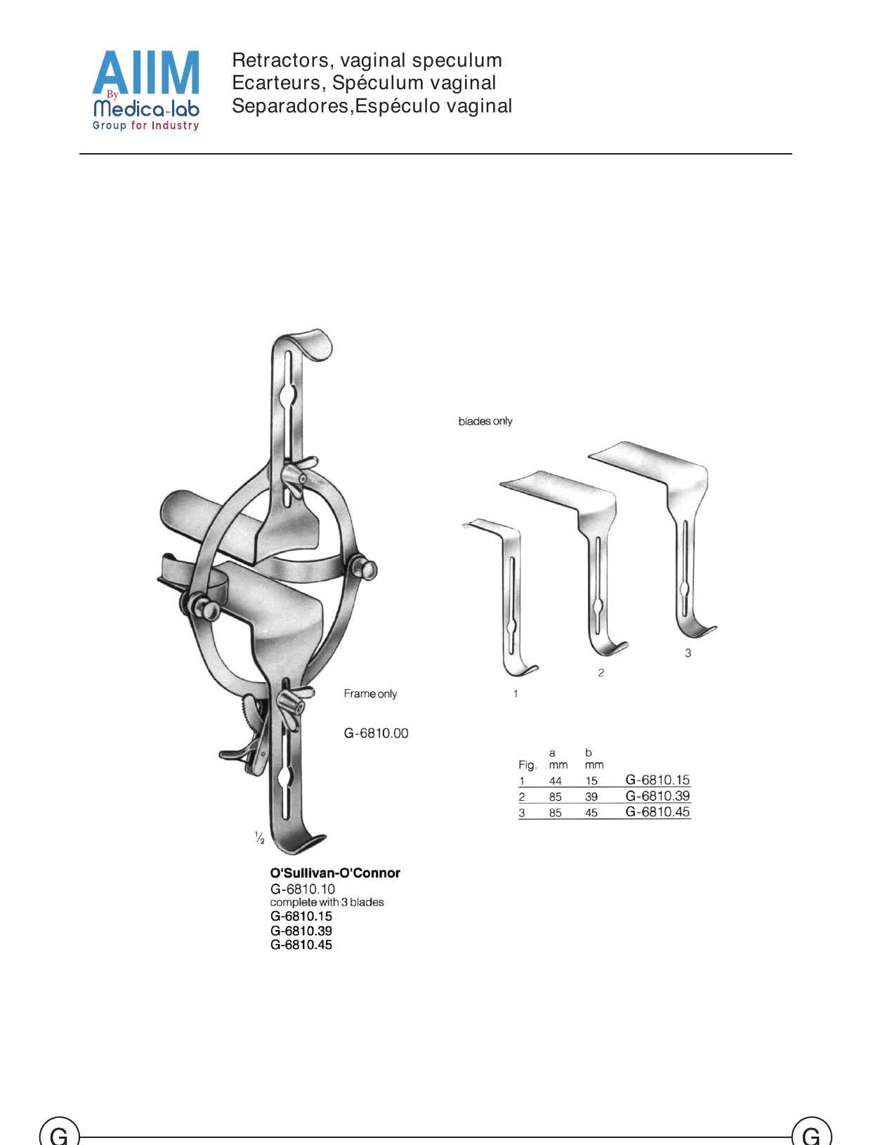 O'Sullivan-O'Connor Self-Retaining Retractor