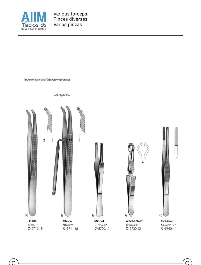 Ochsner Tissue Forceps, 14.5cm