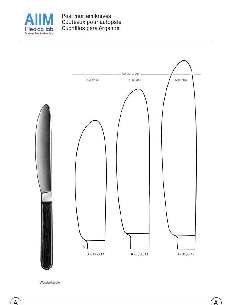 Post-Mortem Autopsy Knife