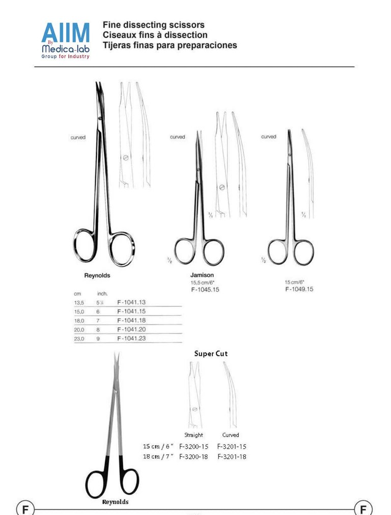 Reynolds Fine Dissecting Scissors