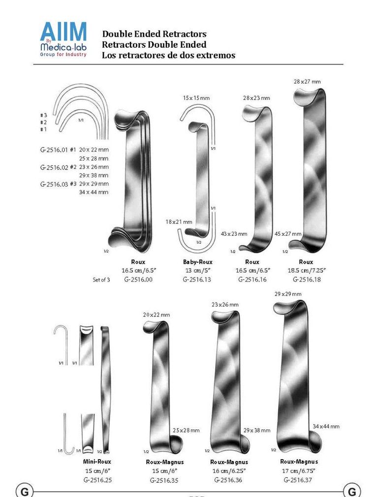 Roux Double-Ended Retractor
