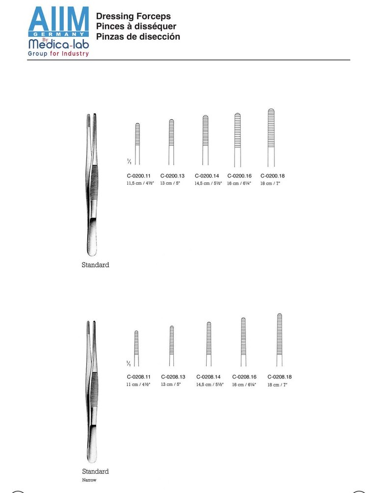 Standard Dressing Forceps