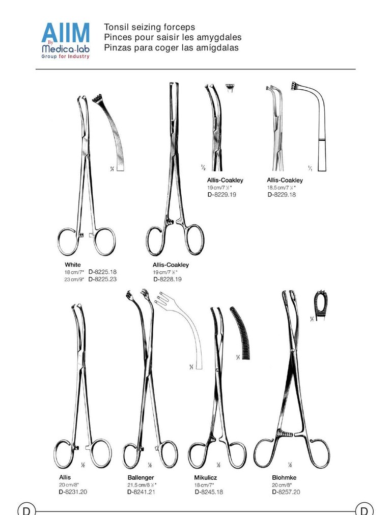 Tonsil Seizing Forceps