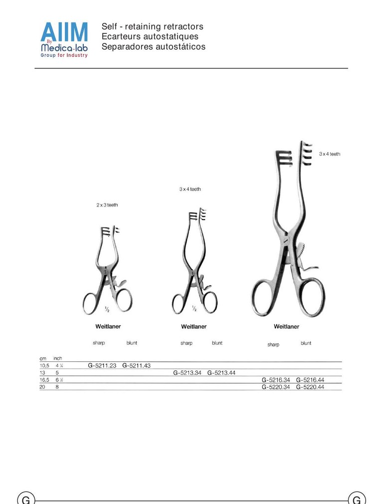 Weitlaner Self-Retaining Retractor