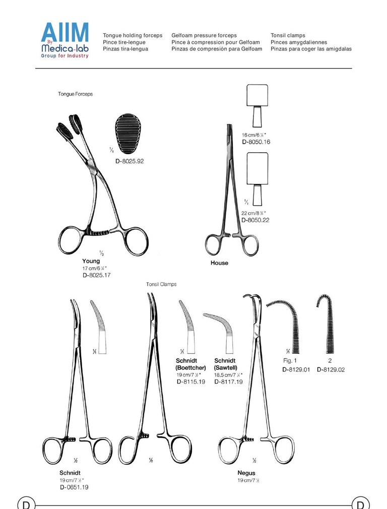 Young Tongue Holding Forceps