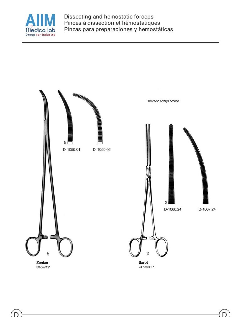 Zenker Dissecting and Hemostatic Forceps, 30cm